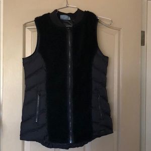 ATHLETA black shearling vest Small last year